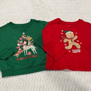 12M Christmas Sweatshirt and Long Sleeve Set